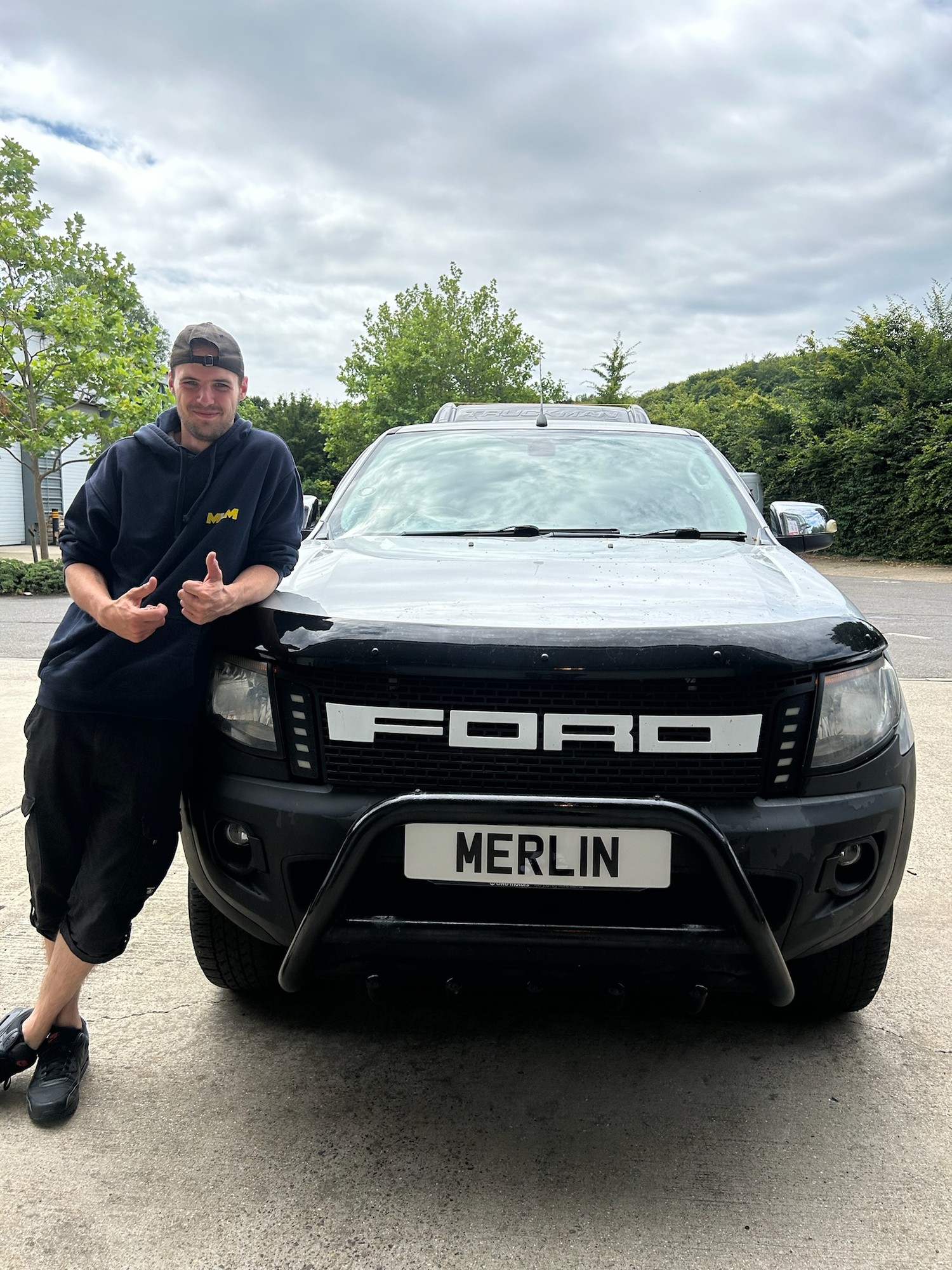 Ford Ranger DPF solution completed in Chesham by Merlin Performance Tuning with customer photo.